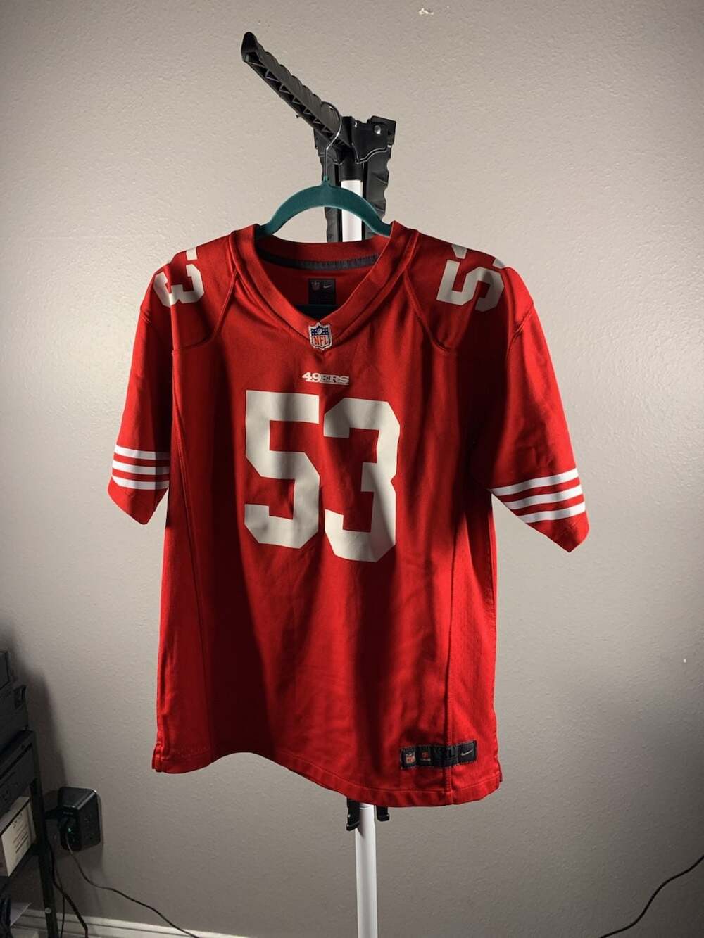 Nike San Francisco 49ers NFL Jersey #53 Red - Youth Size XL